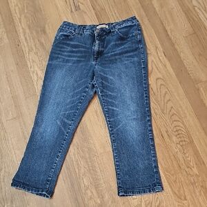 Vintage America Womens Dark Blue Vintage Boho Jeans Sz 10 Comfy
